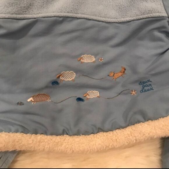 Deux par deux baby snowsuit bunting scarf‎ waterproof 9 mos winter fall - Picture 3 of 12